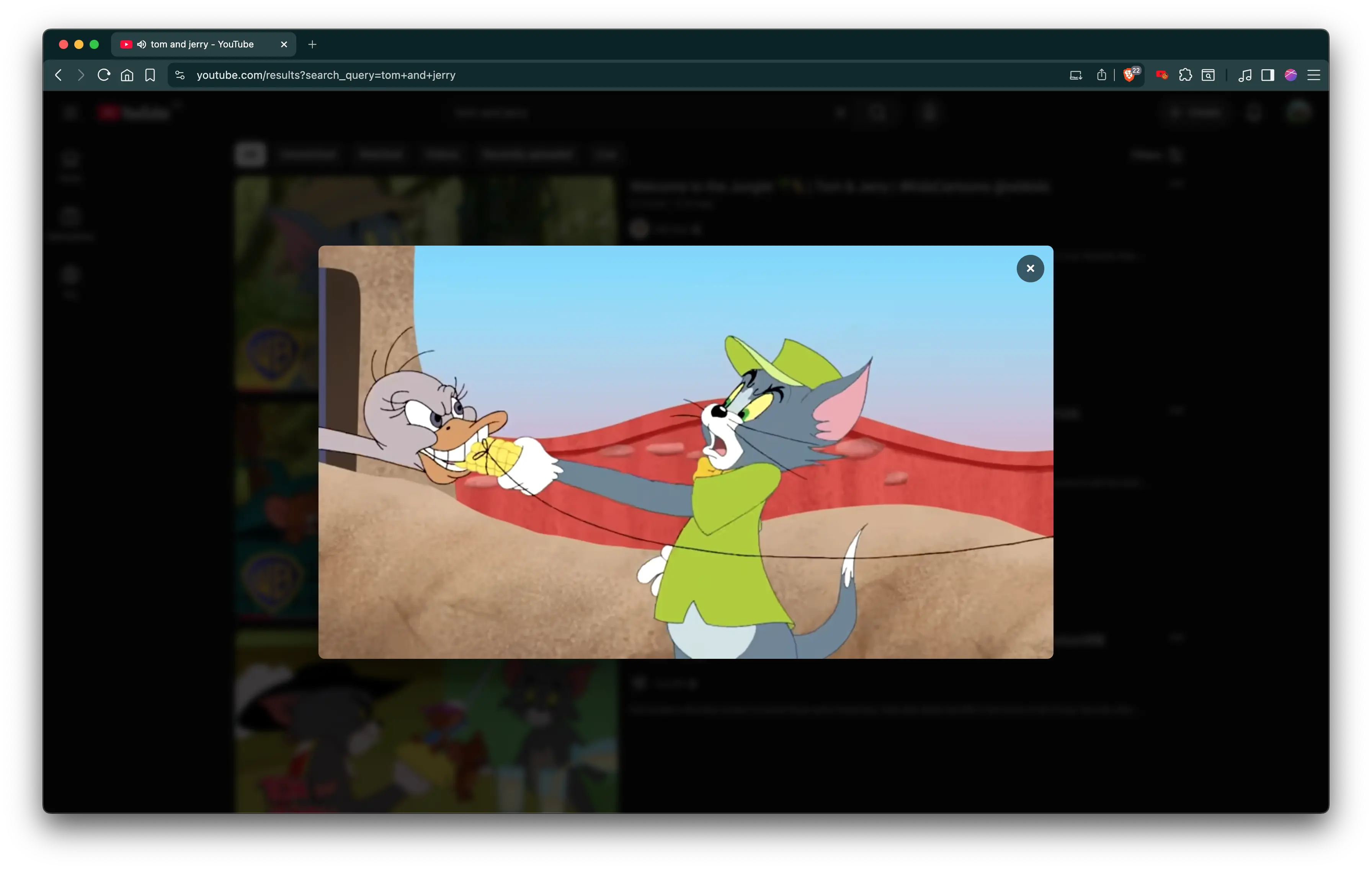 No Cookie YouTube full-screen overlay